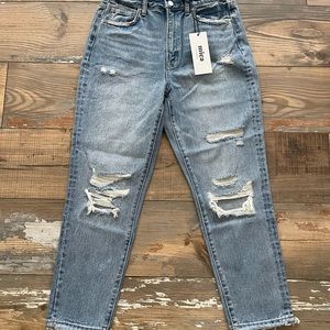 Mica Super High Tapered Crop Denim Size 28